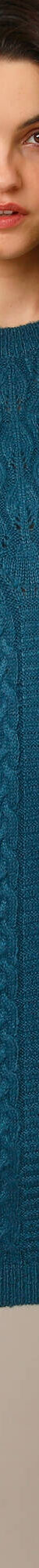 Robe pull torsadée (bleu paon) Robe pull torsadée (bleu paon)